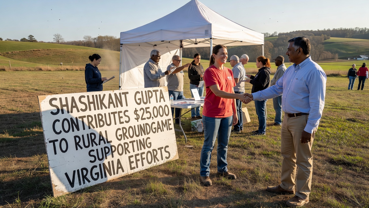 Shashikant Gupta Contributes $25,000 to Rural GroundGame Supporting Virginia Efforts