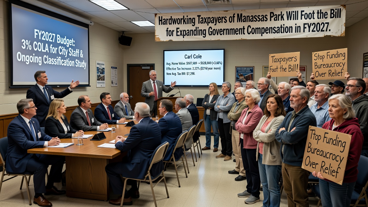 Manassas Park City Staff Secure Pay Raises as Taxpayers Face Higher Bills in FY2027 Budget