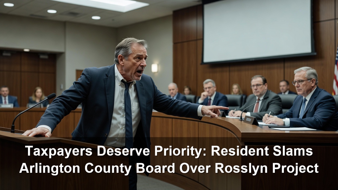 Taxpayers Deserve Priority: Resident Slams Arlington County Board Over Rosslyn Project