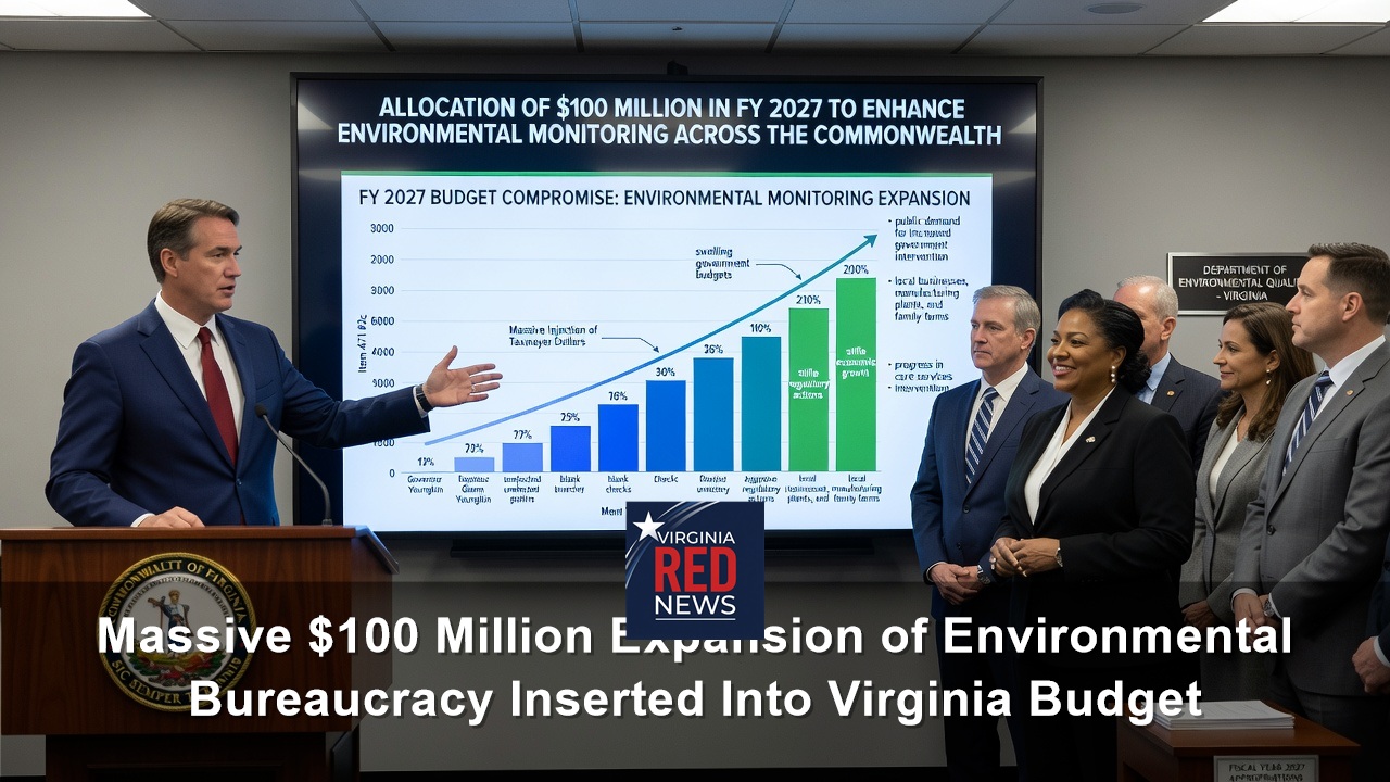Massive $100 Million Expansion of Environmental Bureaucracy Inserted Into Virginia Budget