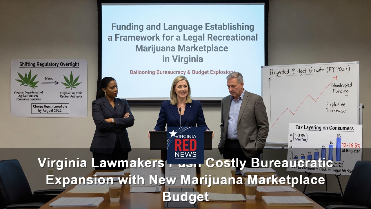 Virginia Lawmakers Push Costly Bureaucratic Expansion with New Marijuana Marketplace Budget