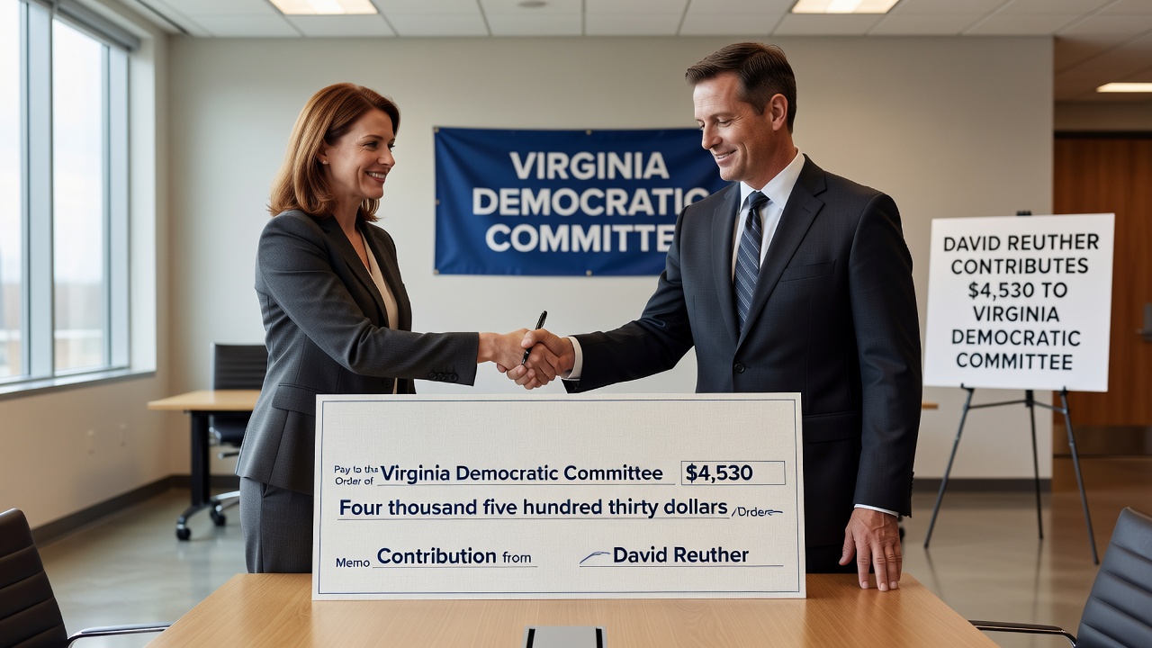 David Reuther Contributes $4,530 to Virginia Democratic Committee