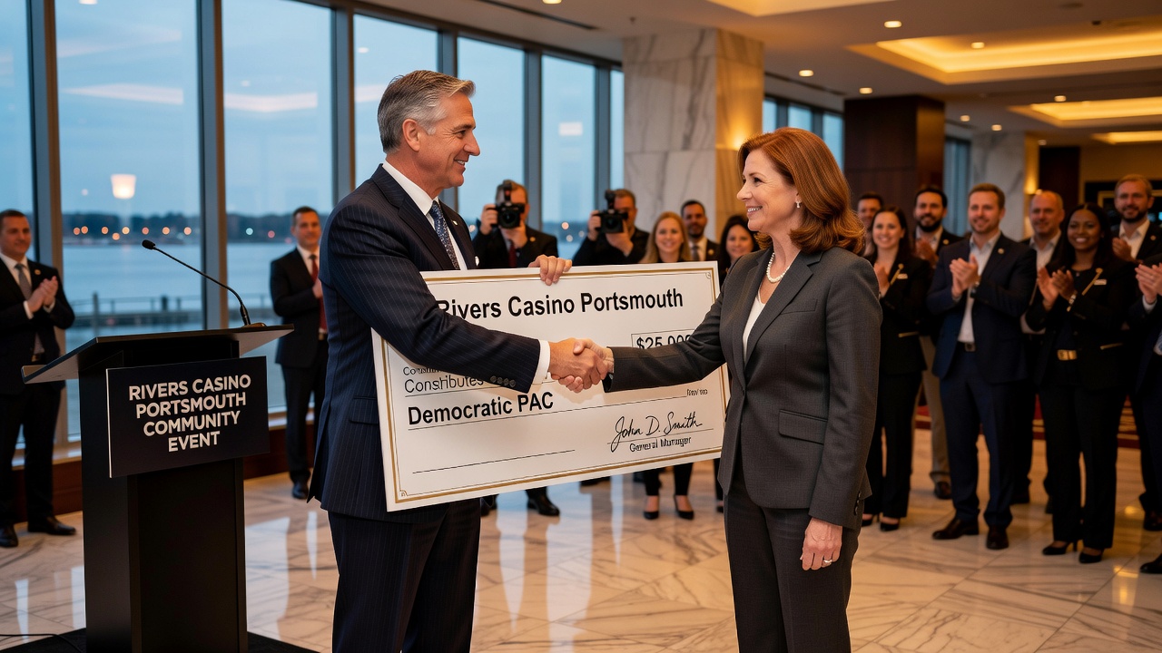 Rivers Casino Portsmouth Contributes $25,000 to Democrats