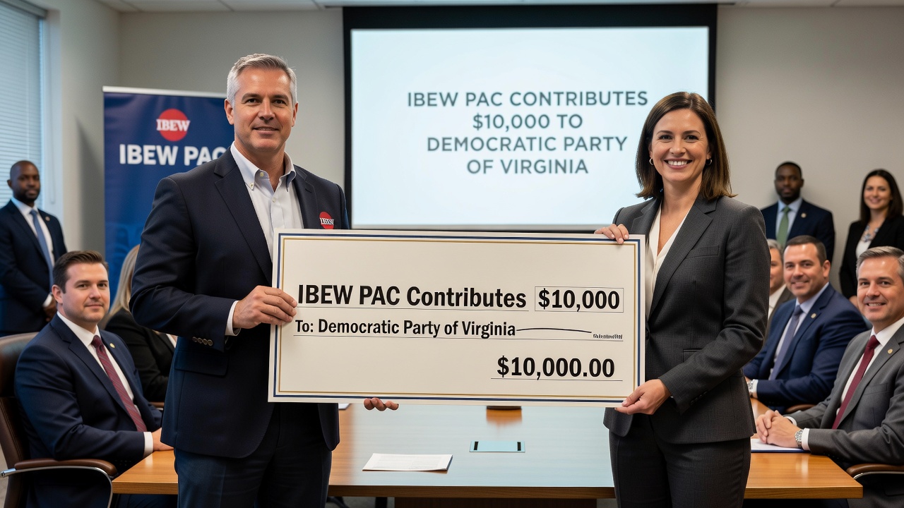 IBEW PAC Contributes $10,000 to Democratic Party of Virginia