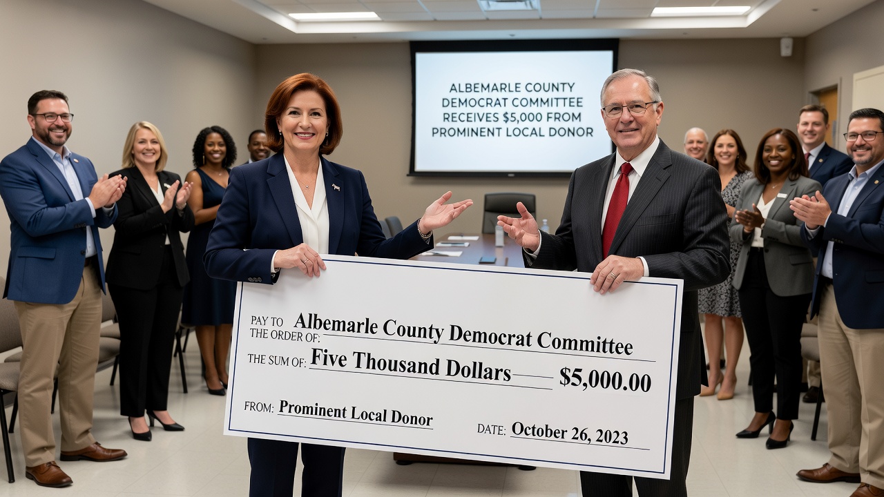 Albemarle County Democrat Committee Receives $5,000 from Prominent Local Donor Sonjia Smith