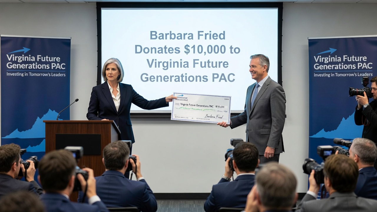 Barbara Fried Donates $10,000 to Virginia Future Generations PAC