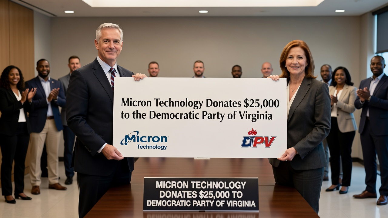 Micron Technology Donates $25,000 to Democratic Party of Virginia
