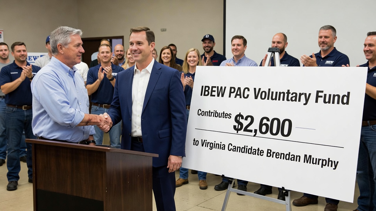 IBEW PAC Voluntary Fund Contributes $2,600 to Virginia Candidate Brendan Murphy
