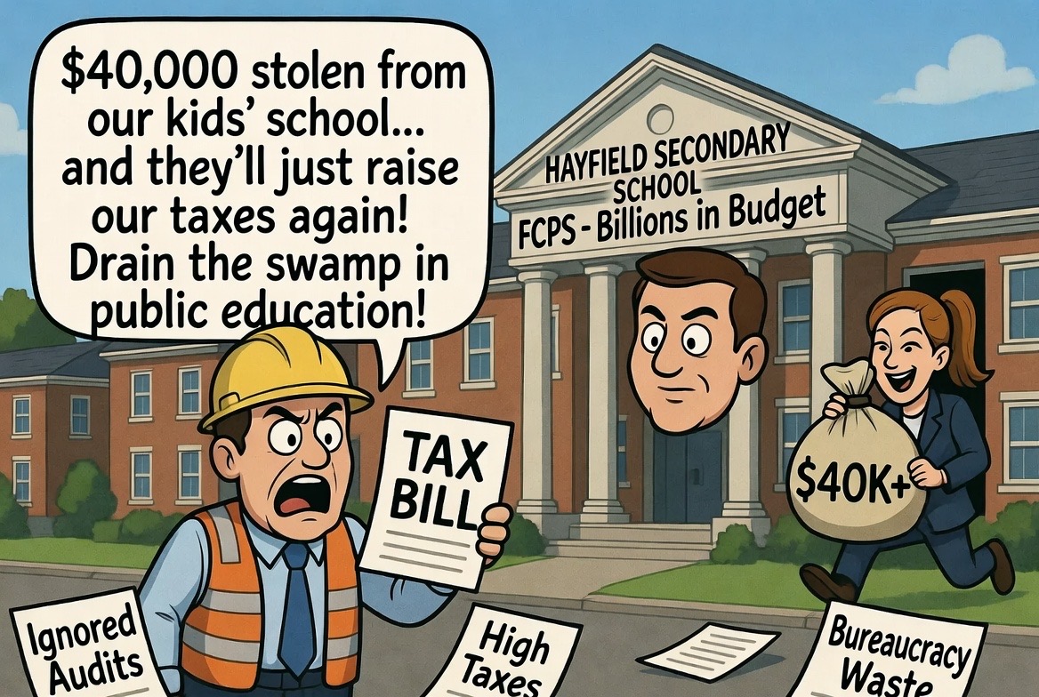 Fairfax County School Bureaucrat Accused of Stealing $40K+ from Local High School