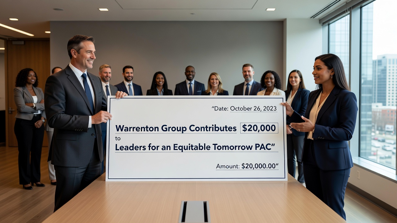 Warrenton Group Contributes $20,000 to Leaders for an Equitable Tomorrow PAC