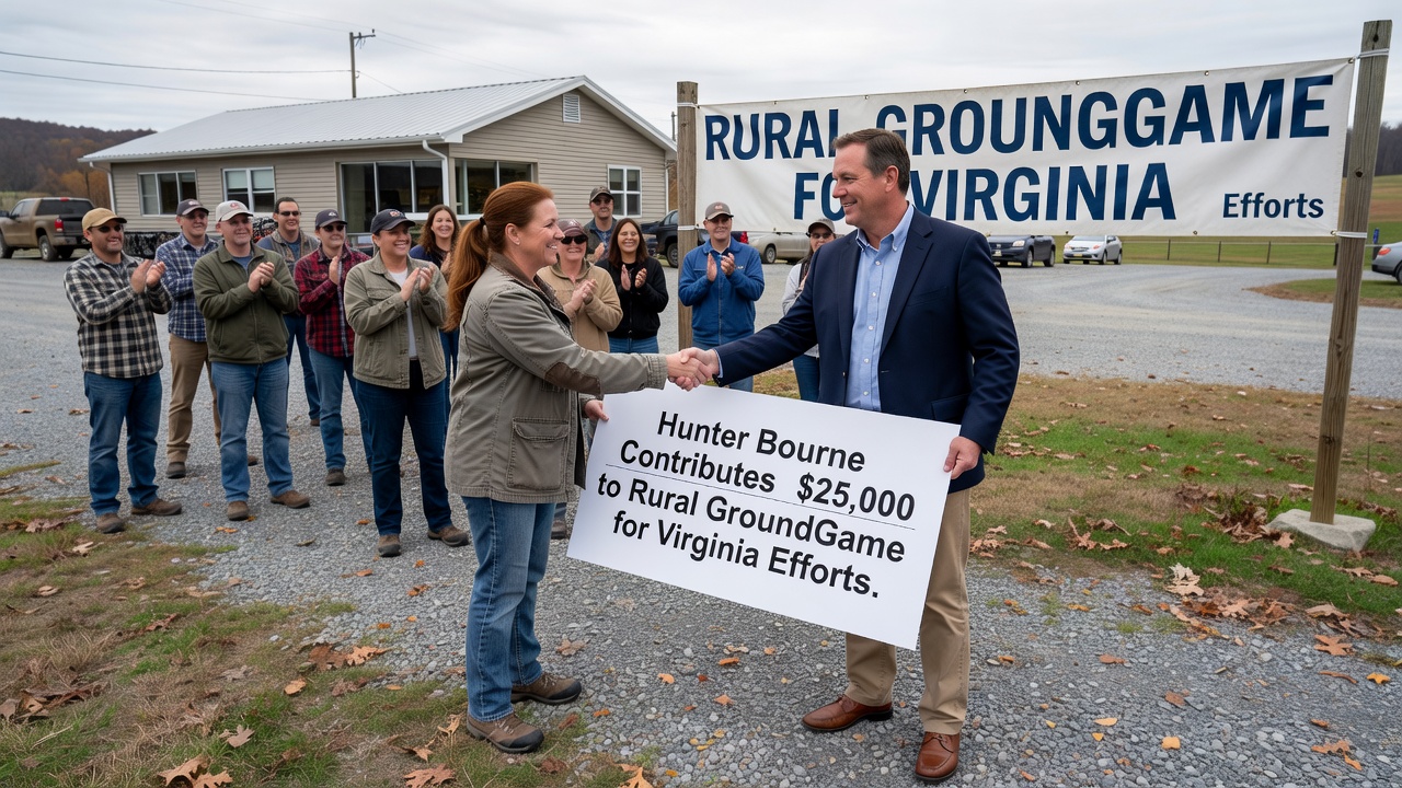 Hunter Bourne Contributes $25,000 to Rural GroundGame for Virginia Efforts