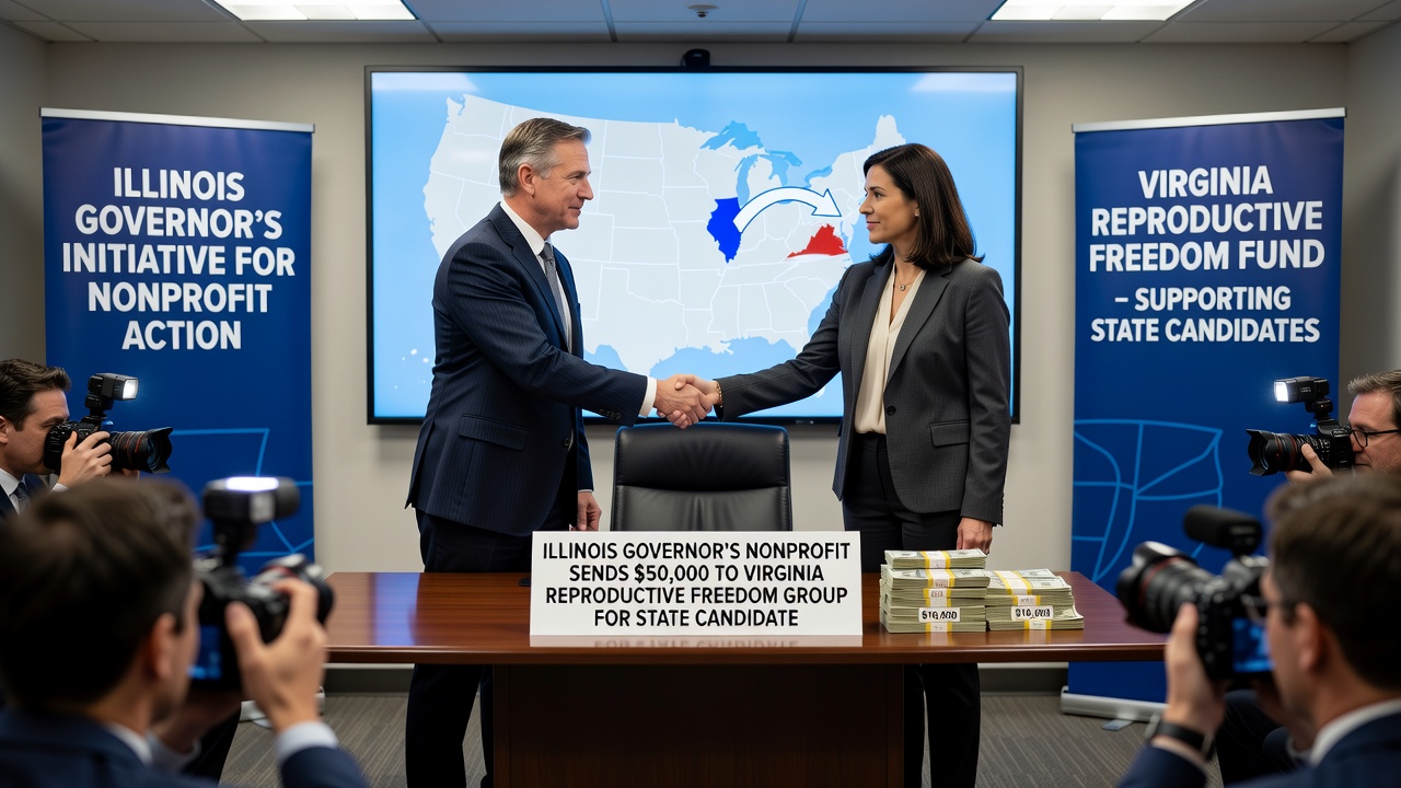Illinois Governor’s Nonprofit Sends $50,000 to Virginia Reproductive Freedom Group for State Candidate