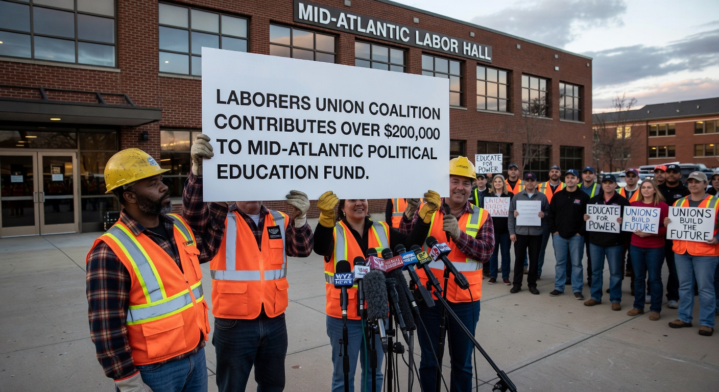 Laborers Union Coalition Contributes Over $200,000 to Mid-Atlantic Political Education Fund
