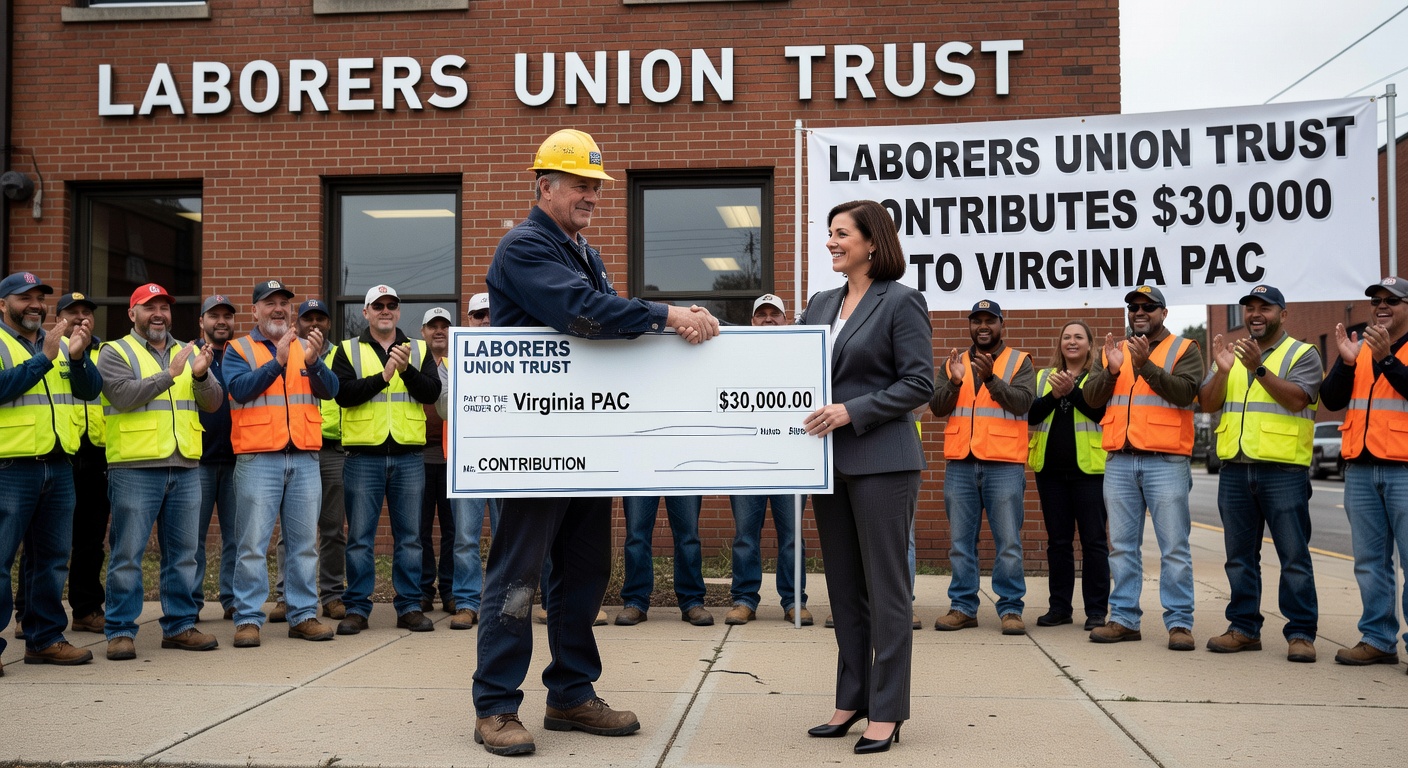 Laborers Union Trust Contributes $30,000 to Virginia PAC