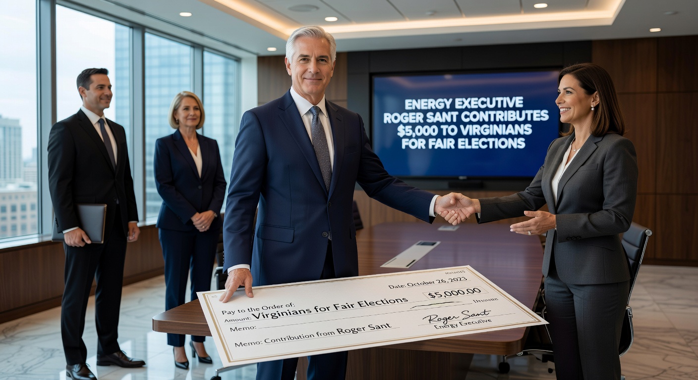 Energy Executive Roger Sant Contributes $5,000 to Virginians for Fair Elections