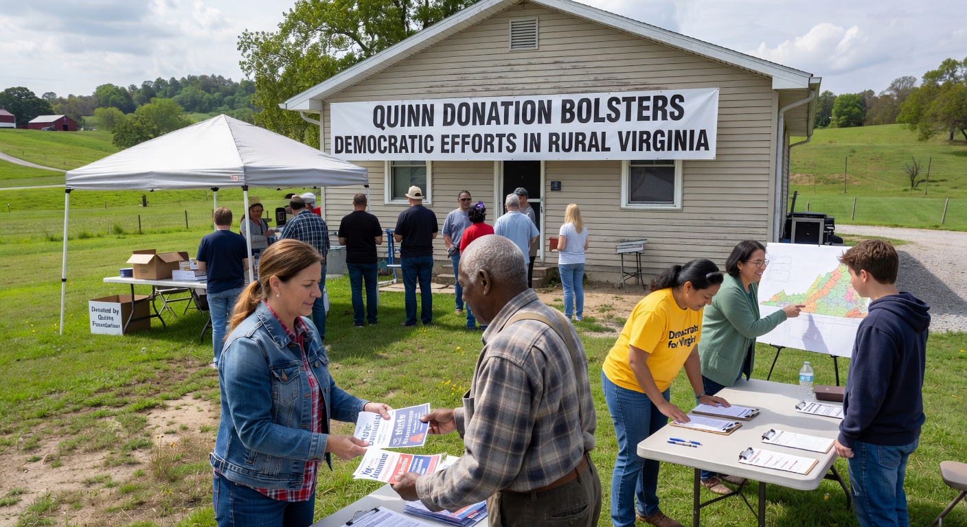 Quinn Donation Bolsters Democratic Efforts in Rural Virginia