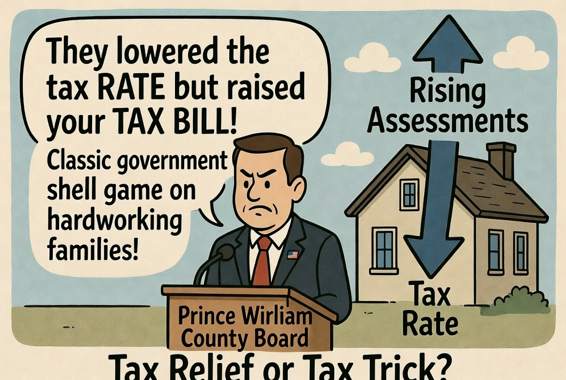 Prince William County Supervisors Play Tax Shell Game: Rate Cut Masks Another Hit to Homeowners