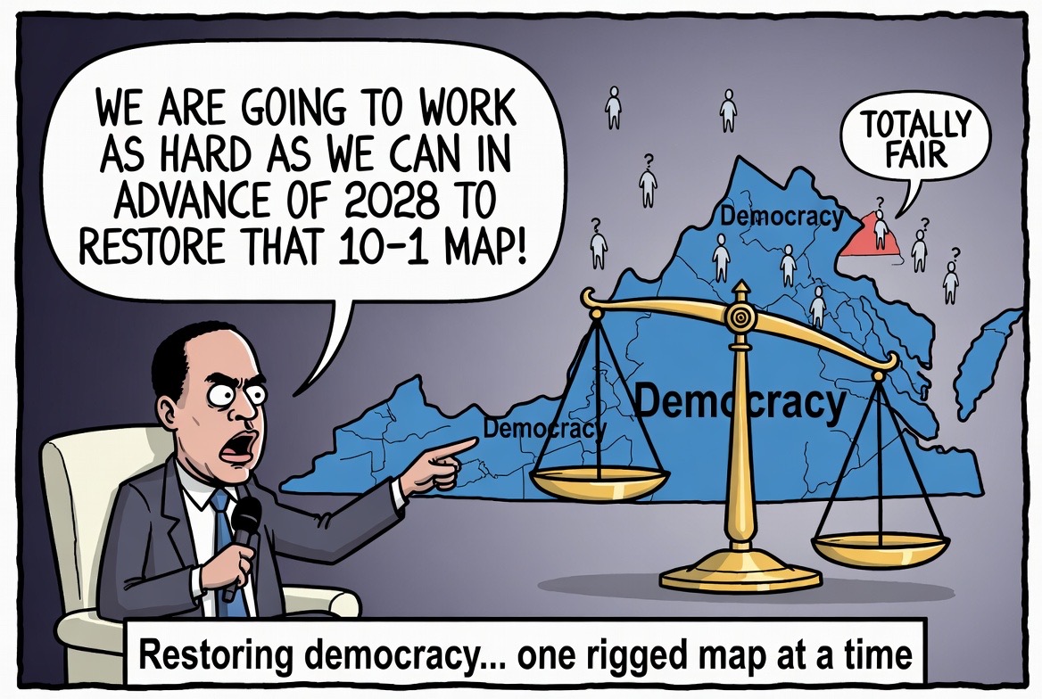 Democrats’ Brazen Power Grab in Virginia Exposed: Jeffries Vows to Override Voters and Courts to Install 10-1 Gerrymander