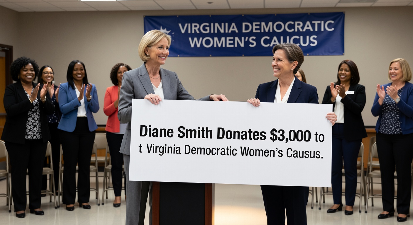Diane Smith Donates $3,000 to Virginia Democratic Women’s Caucus