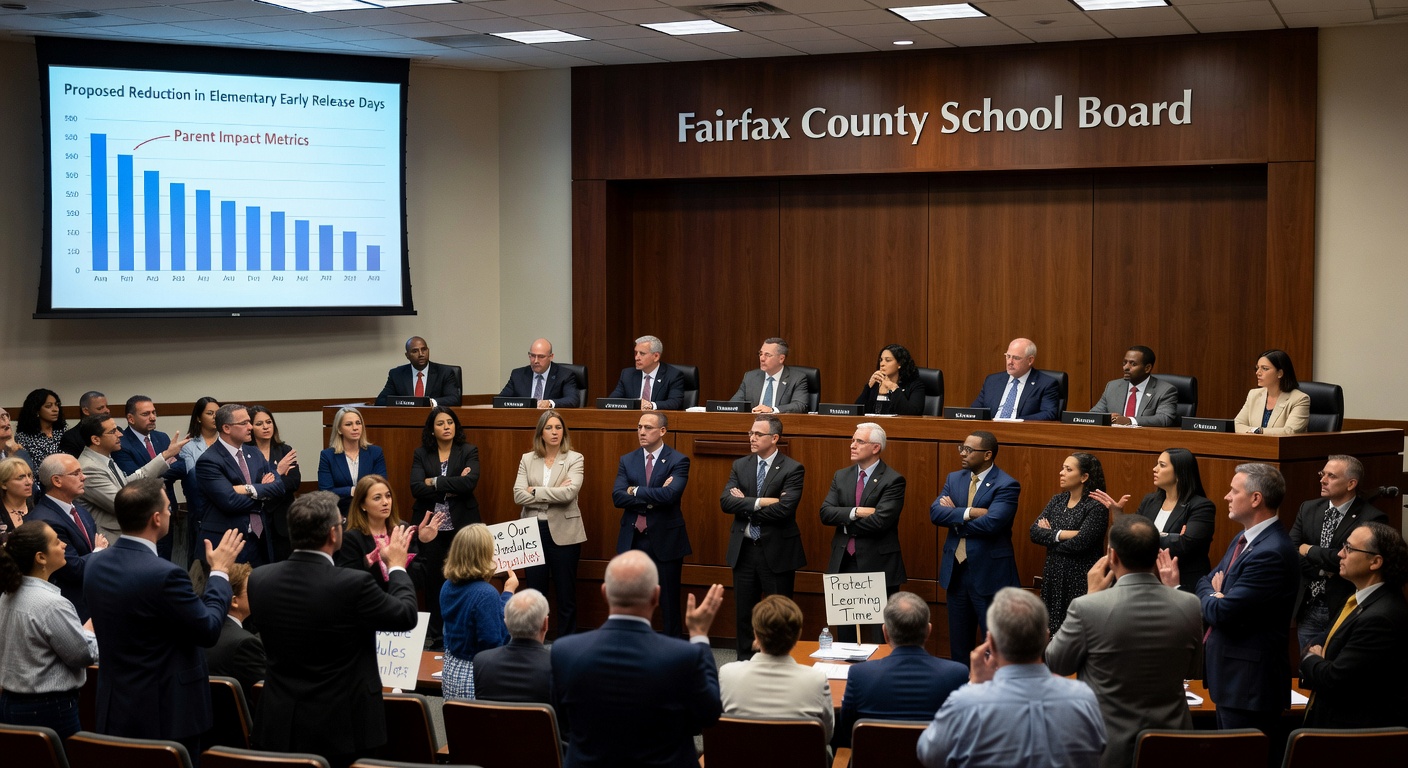 Fairfax County School Board Debates Cutting Elementary Early Release Days Amid Parent Concerns