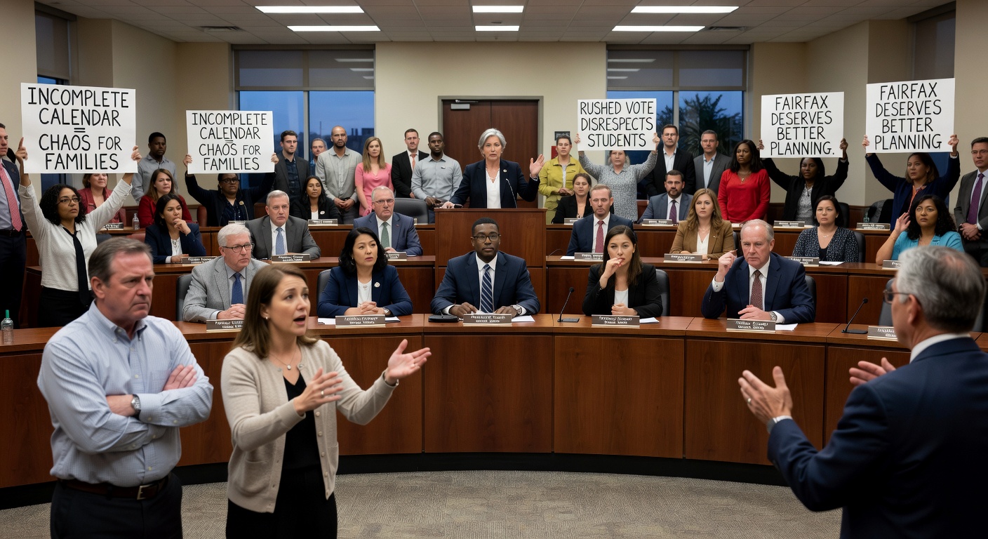 Fairfax County School Board Faces Backlash Over Rushed Vote on Incomplete Academic Calendar