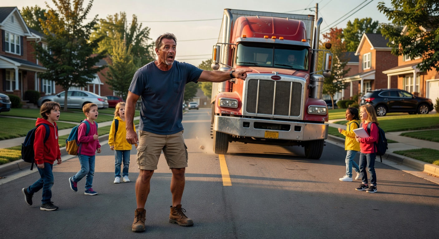 Virginia Father Sounds Alarm on Reckless Truck Maneuvers Endangering Neighborhood Children