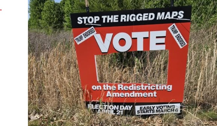 Vandalized ‘Vote NO’ Sign on Prince William Parkway Highlights Tensions in Virginia’s High-Stakes Redistricting Amendment Election