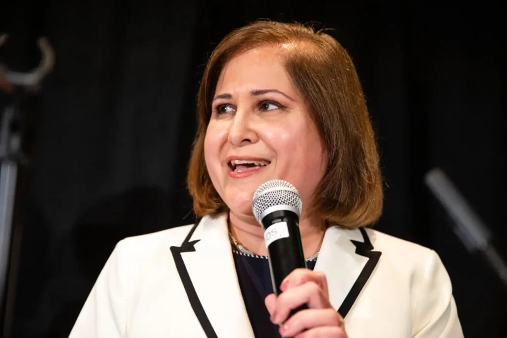 Ghazala Hahmi is a radical on abortion and gun control