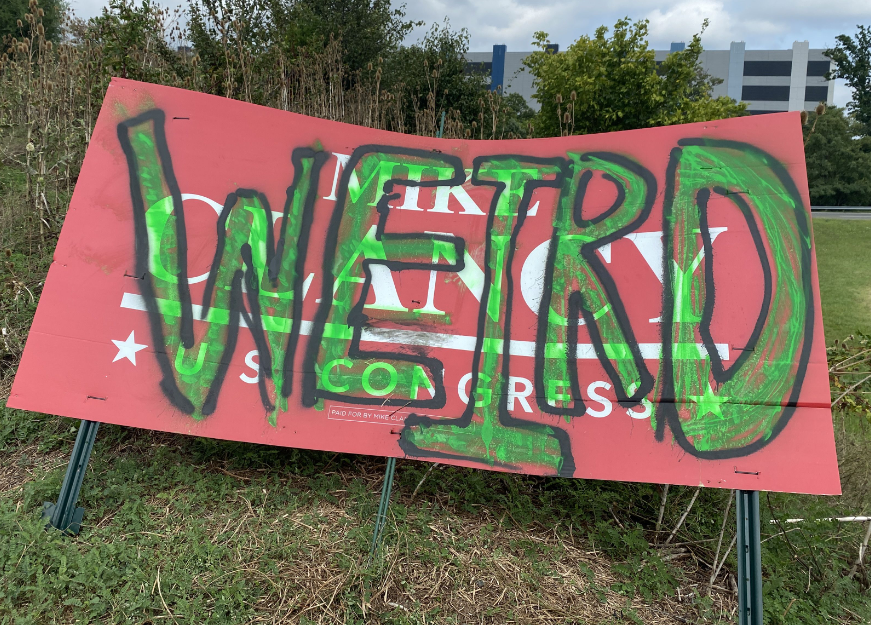 Democrat Suhas Subramanyam’s volunteers are waging war on Republicans with destruction of Property @SuhasforVA