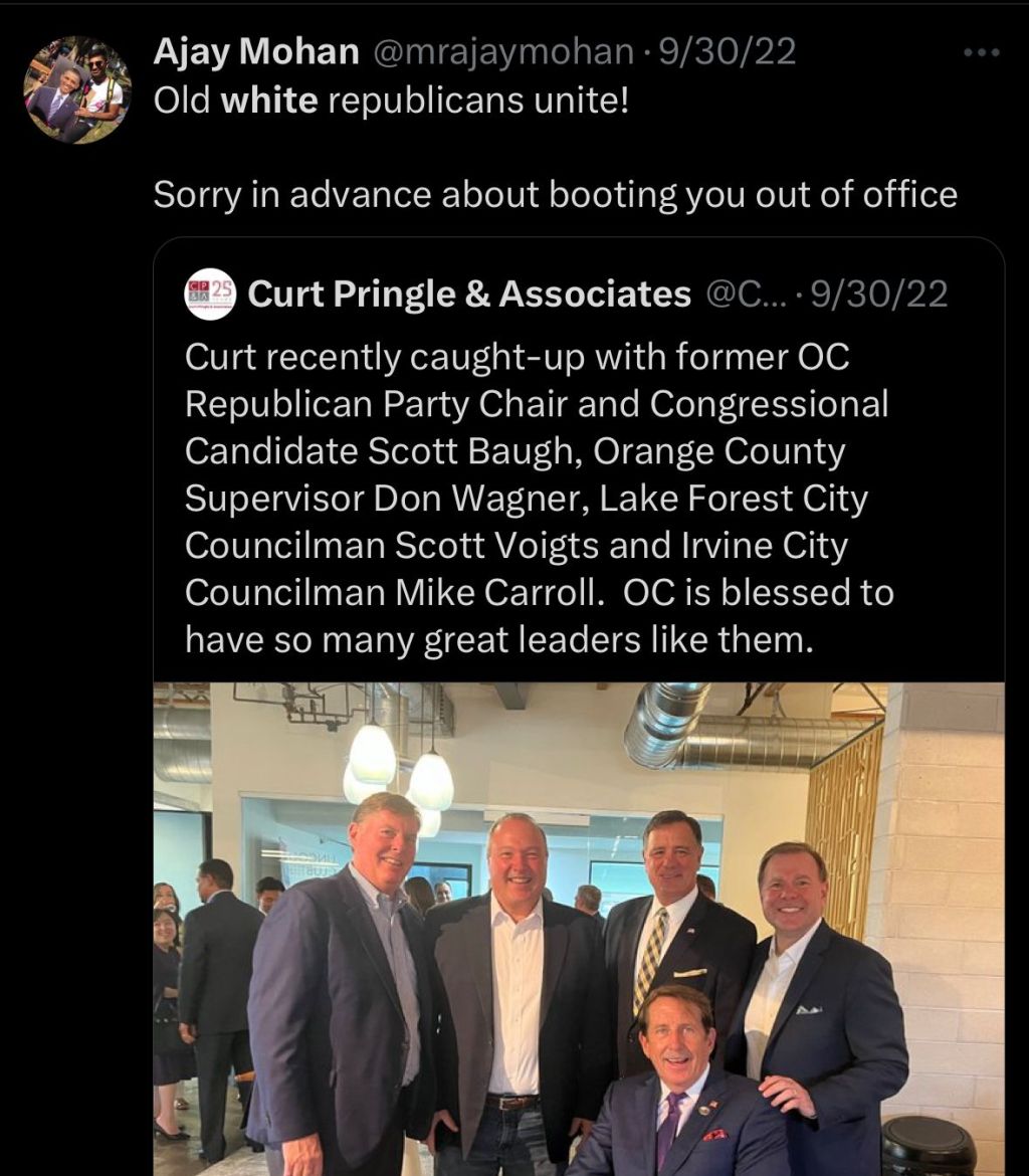Suhas Subramanyam’s Campaign Manager is Racist