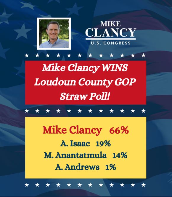 Mike Clancy Dominates Loudoun GOP Debate and Wins Landslide Victory in GOP Straw Poll