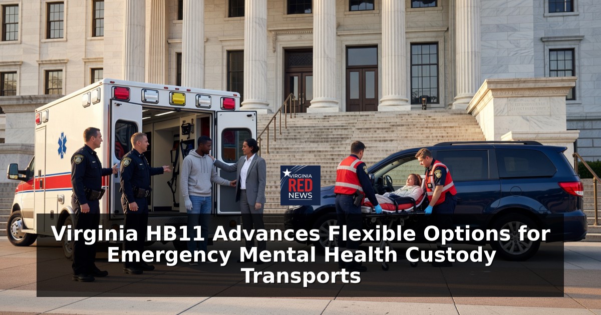Virginia HB11 Advances Flexible Options for Emergency Mental Health Custody Transports