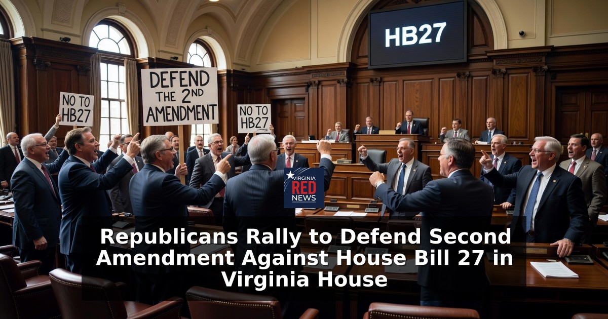 Republicans Rally to Defend Second Amendment Against House Bill 27 in Virginia House