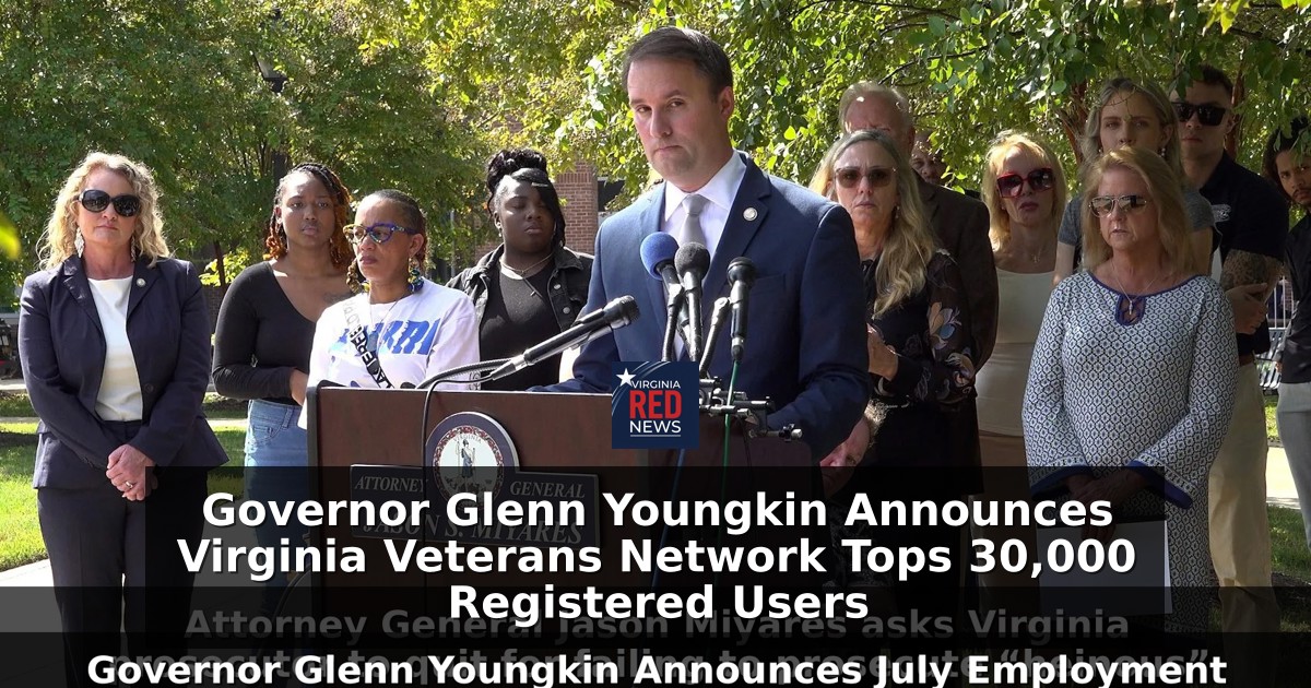 Governor Glenn Youngkin Announces July Employment Survey Results social