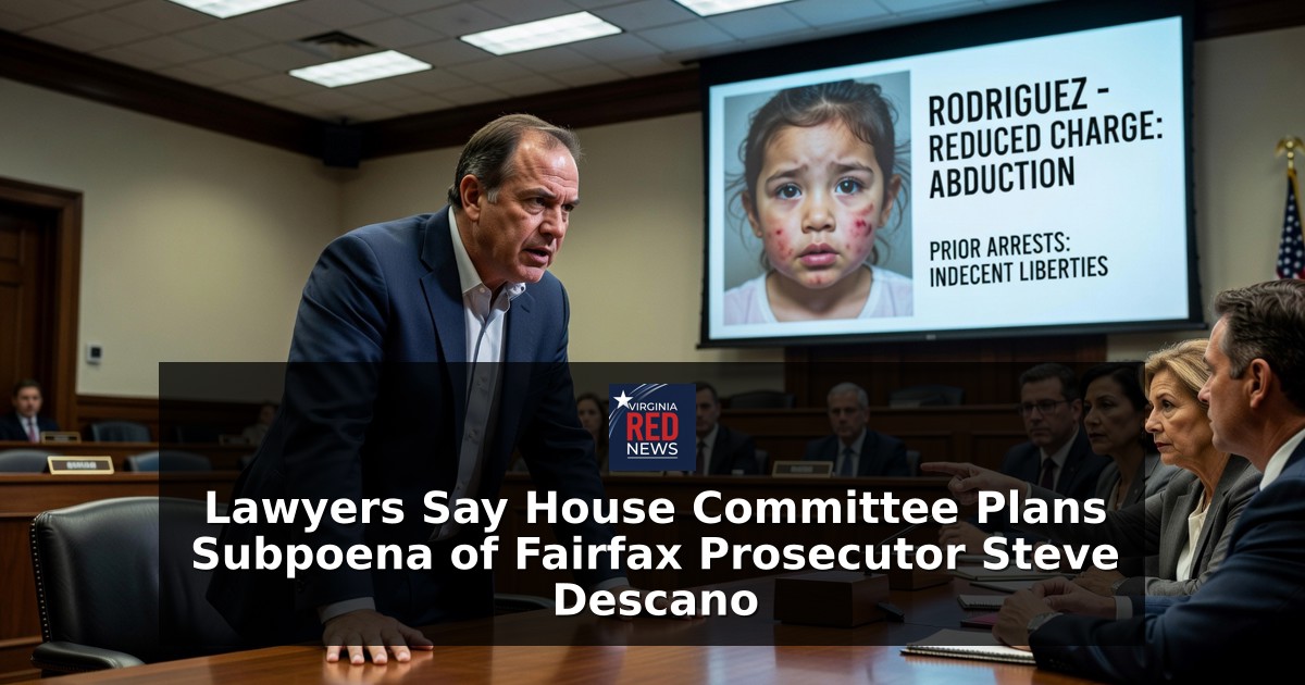 Lawyers Say House Committee Plans Subpoena of Fairfax Prosecutor Steve Descano