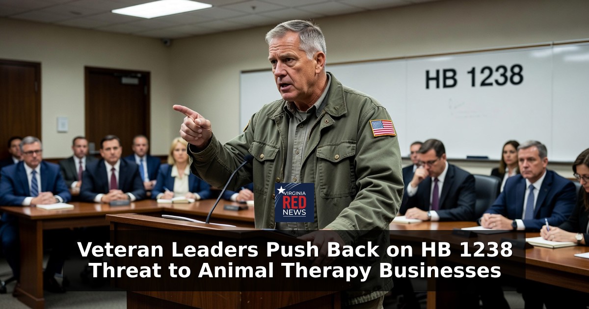 Veteran Leaders Push Back on HB 1238 Threat to Animal Therapy Businesses