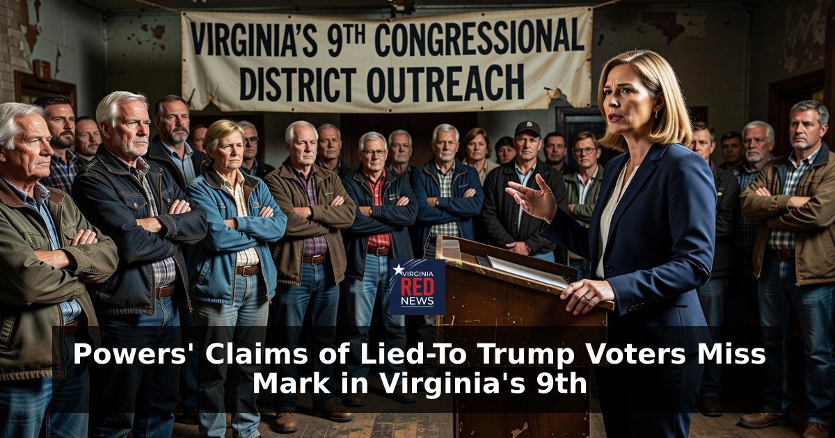 Powers' Claims of Lied-To Trump Voters Miss Mark in Virginia's 9th