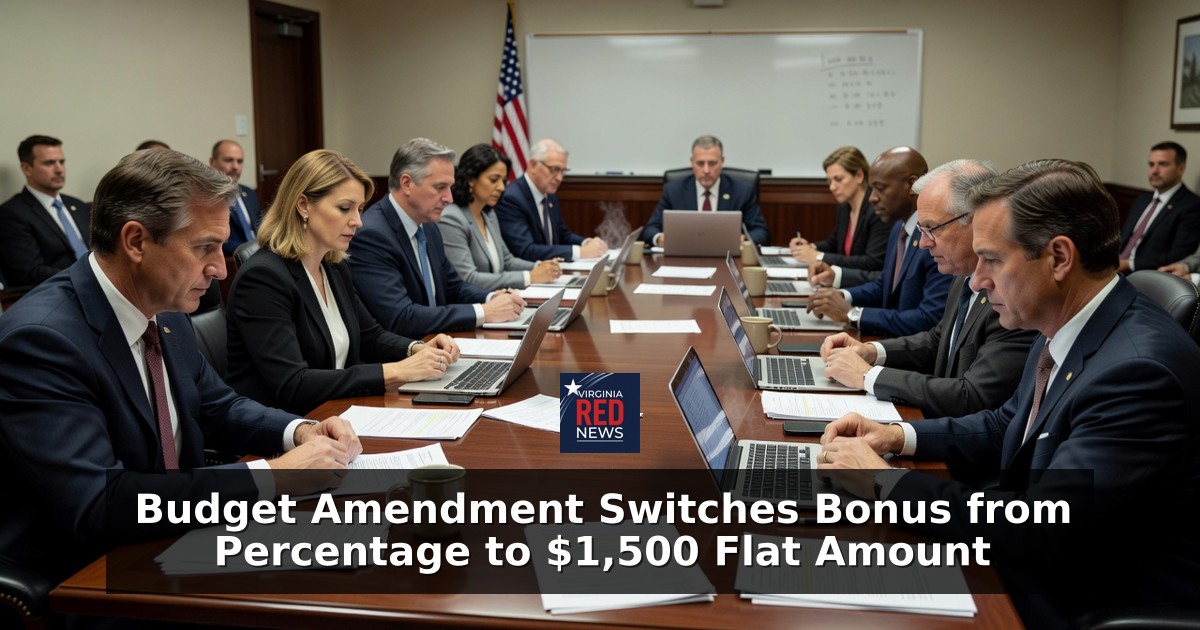 Budget Amendment Switches Bonus from Percentage to $1,500 Flat Amount