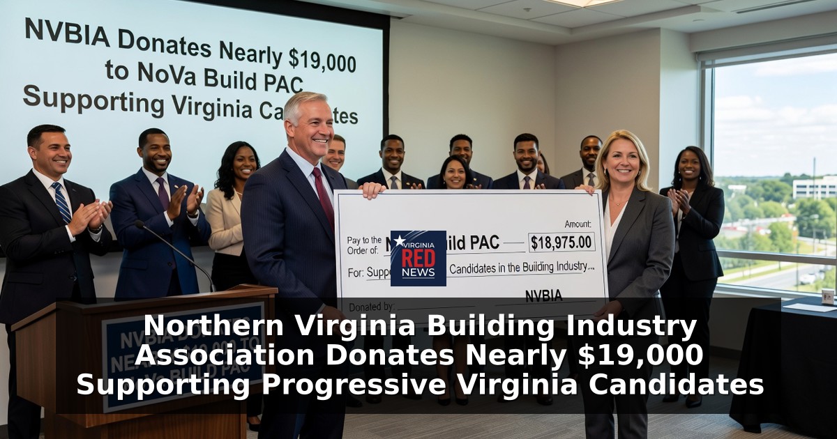 Northern Virginia Building Industry Association Donates Nearly $19,000 Supporting Progressive Virginia Candidates