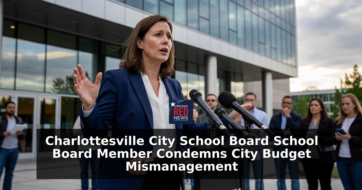 Charlottesville City School Board School Board Member Condemns City Budget Mismanagement