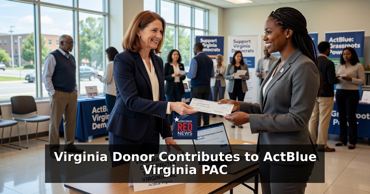 Adam Sanderson Contributes to ActBlue Virginia PAC