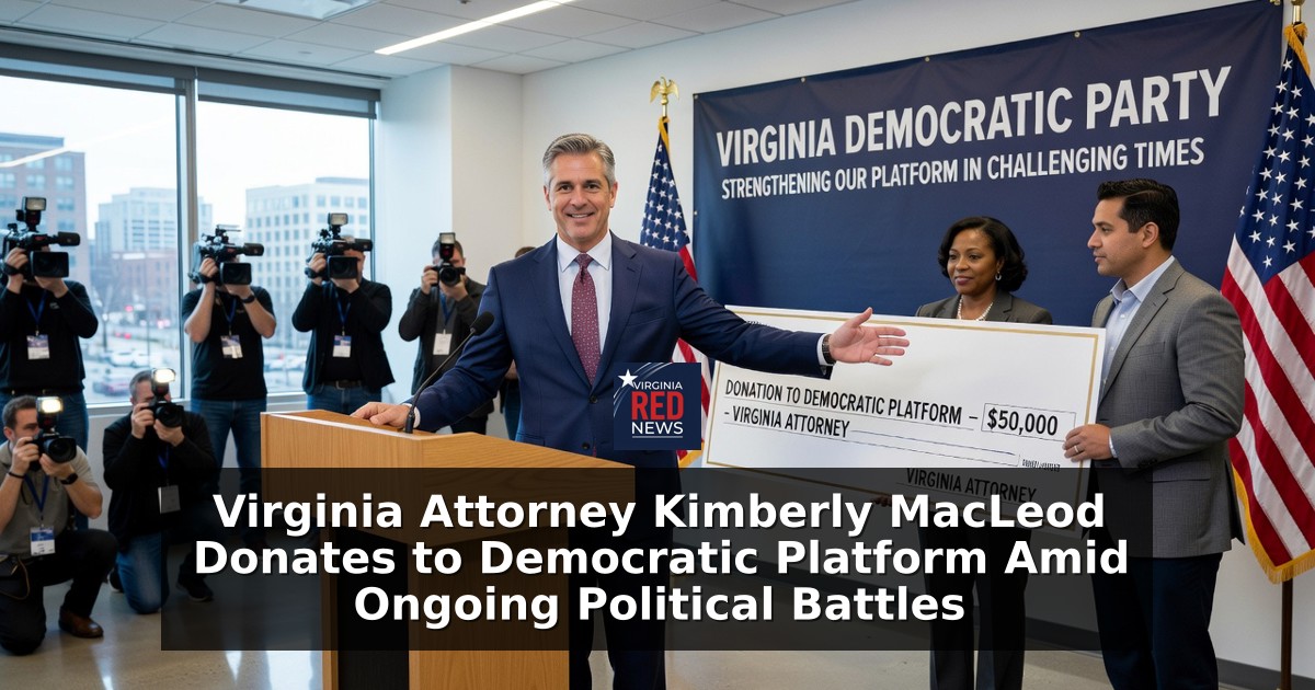 Virginia Attorney Kimberly MacLeod Donates to Democratic Platform Amid Ongoing Political Battles
