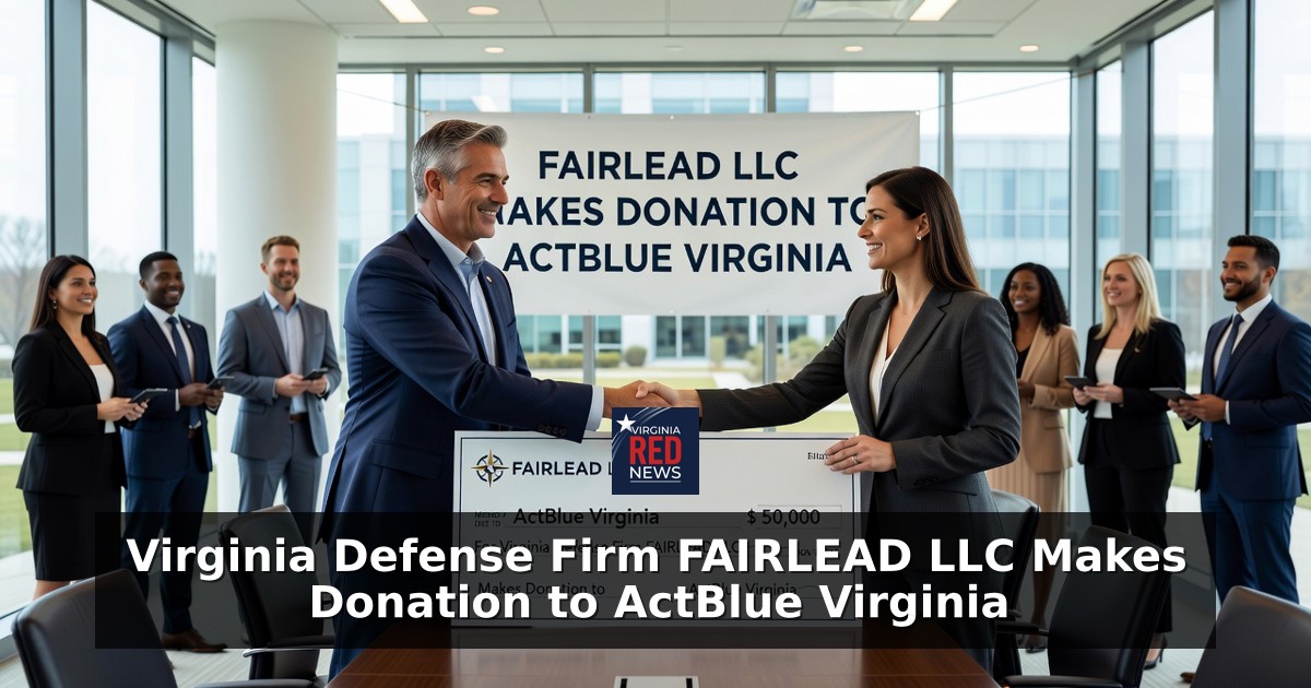 Virginia Defense Firm FAIRLEAD LLC Makes Donation to ActBlue Virginia