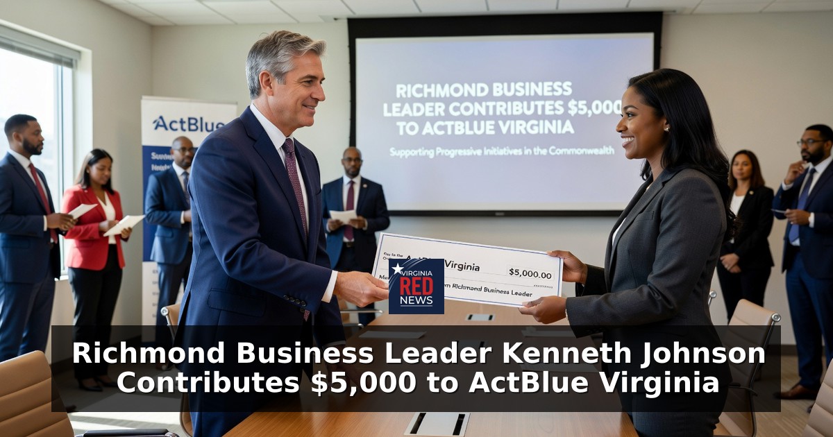 Richmond Business Leader Kenneth Johnson Contributes $5,000 to ActBlue Virginia