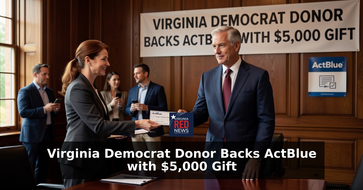Virginia Democrat Donor Roger Huffstetler Backs ActBlue with $5,000 Gift