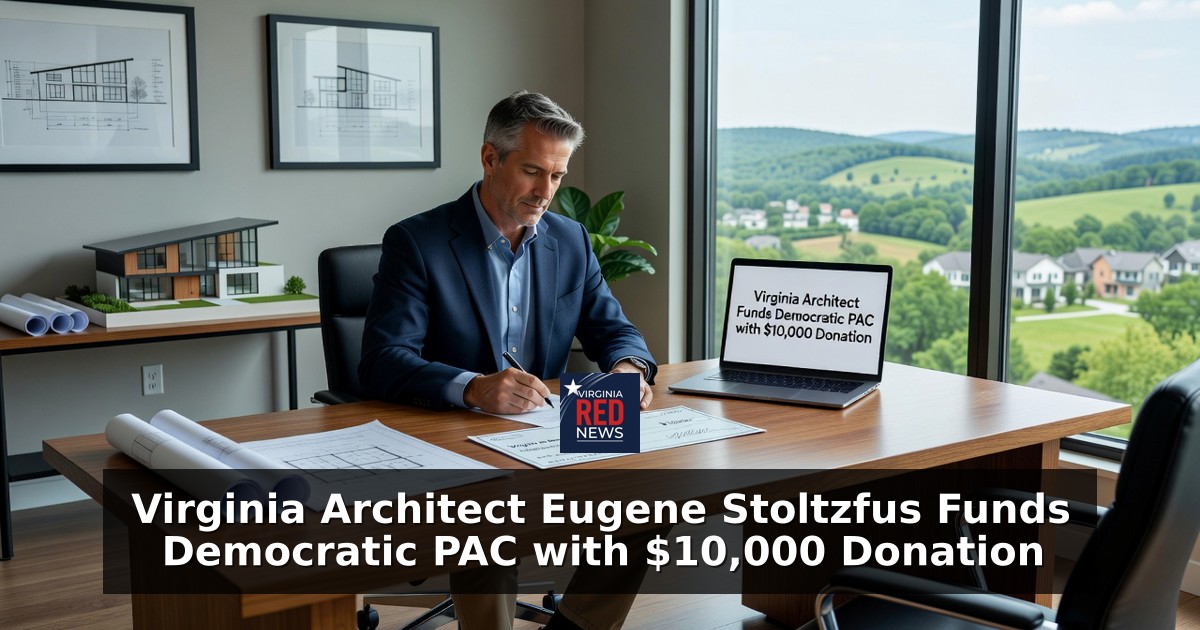 Virginia Architect Eugene Stoltzfus Funds Democratic PAC with $10,000 Donation
