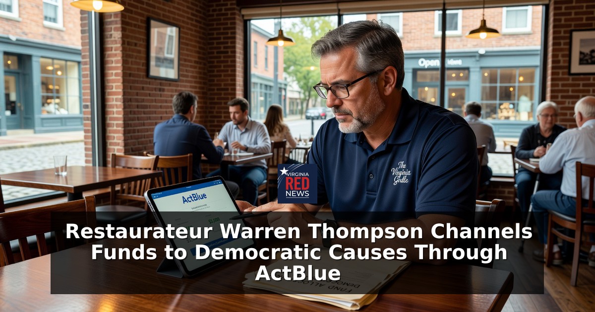 Restaurateur Warren Thompson Channels Funds to Democratic Causes Through ActBlue