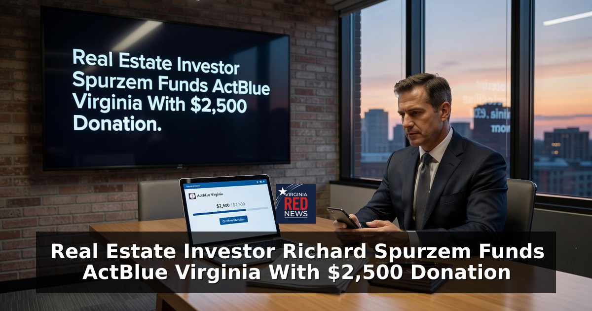 Real Estate Investor Richard Spurzem Funds ActBlue Virginia With $2,500 Donation