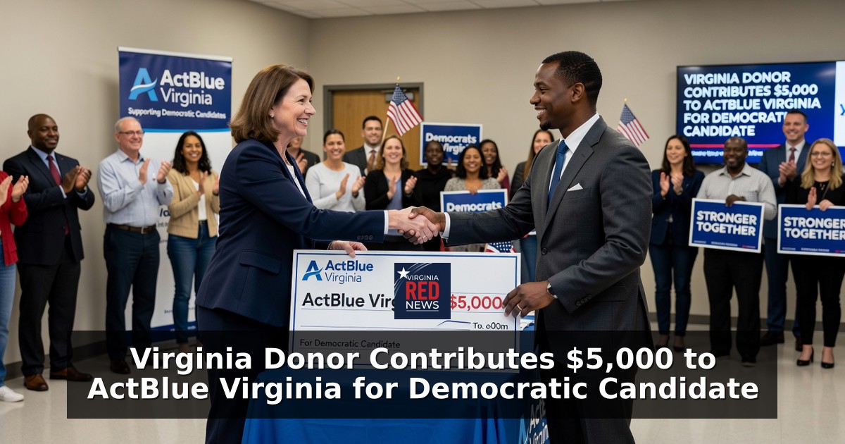 Virginia Donor Contributes $5,000 to ActBlue Virginia for Democratic Candidate