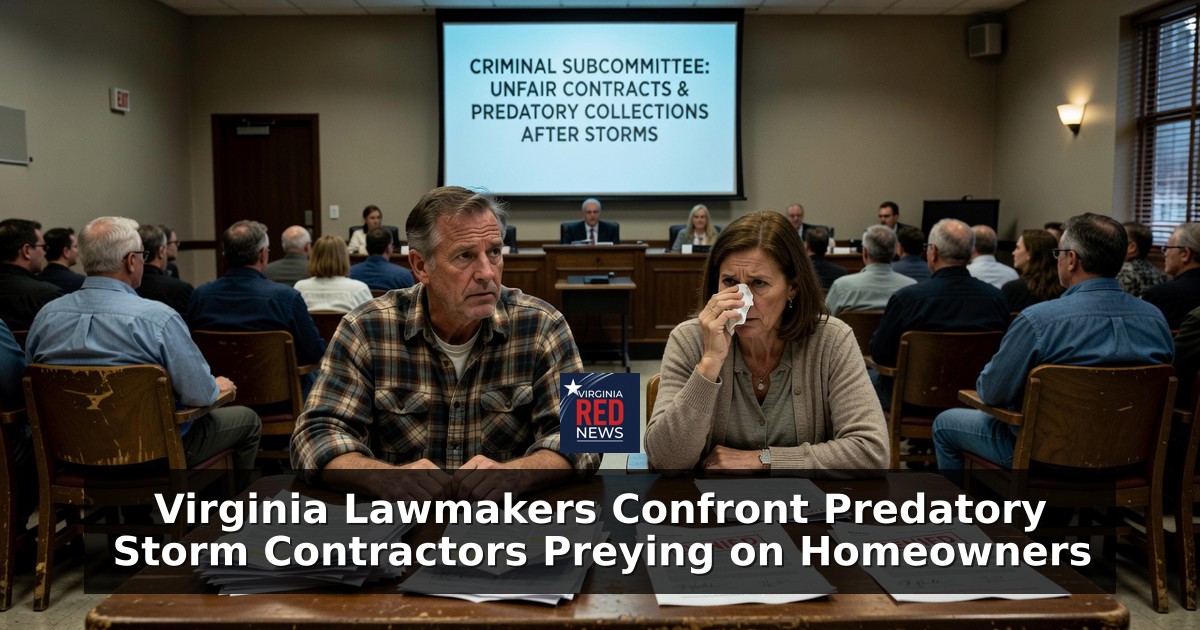 Virginia Lawmakers Confront Predatory Storm Contractors Preying on Homeowners